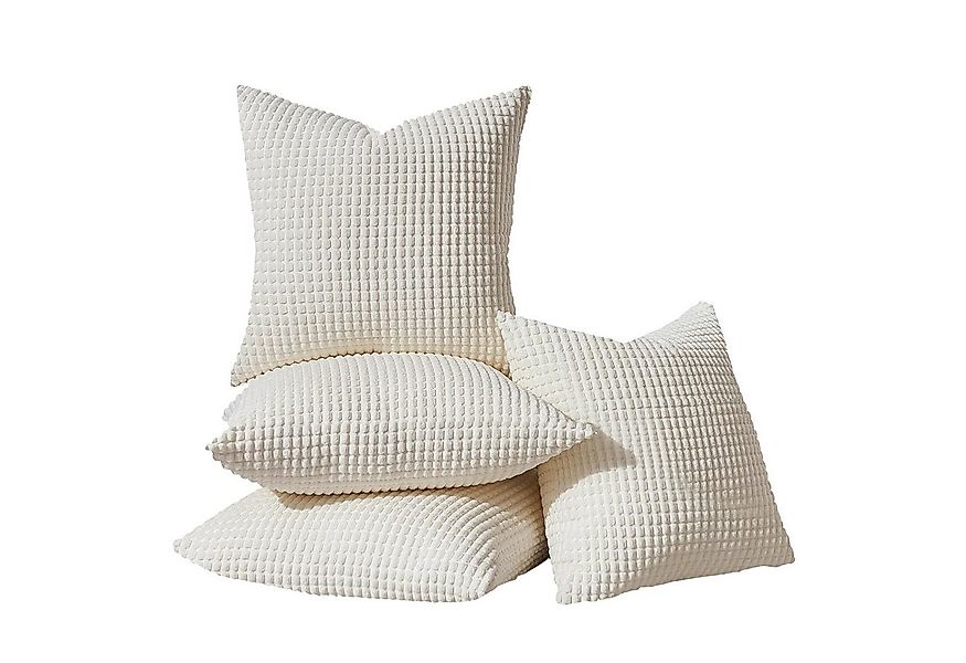 Topfinel Kissenbezug Dekokissenbezug 4er Set 40x40cm aus Cord Samt-Farbverl günstig online kaufen