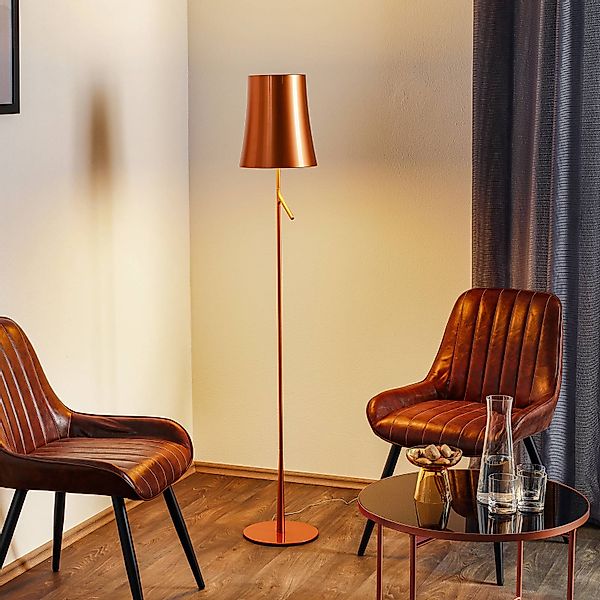 Foscarini Birdie LED Lettura Stehleuchte kupfer günstig online kaufen