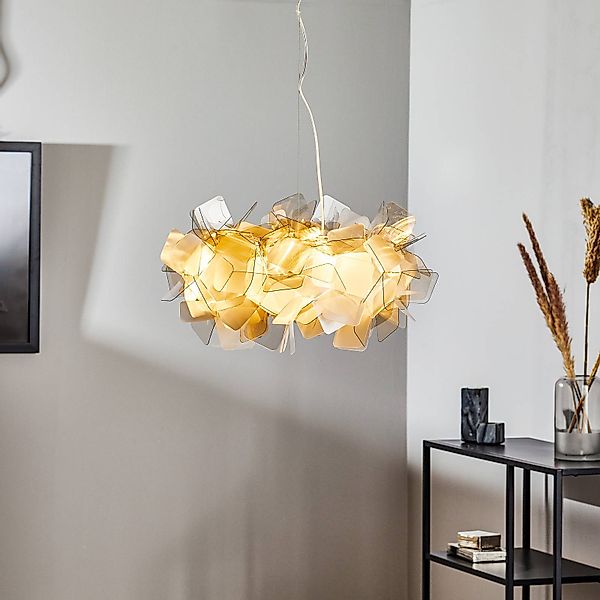 Slamp Clizia - Designer-Pendelleuchte, rauchgrau günstig online kaufen