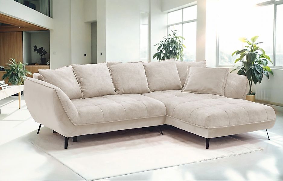 exxpo - sofa fashion Ecksofa "Midway mit einfacher Easy-Lift-Bettfunktion, günstig online kaufen
