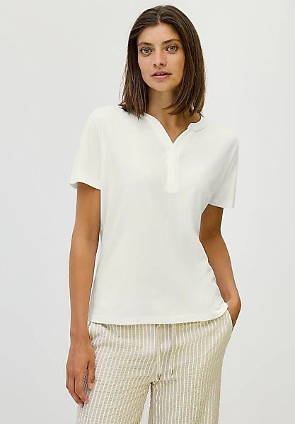 Cecil T-Shirt aus elastischem Materialmix günstig online kaufen