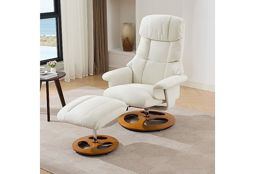 OKWISH Massagesessel Relaxsessel,Liegesessel,mit Fußhocker (Komfortabler Re günstig online kaufen