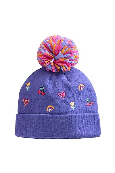 Next Beanie Bestickte Bommelmütze (1-St) günstig online kaufen