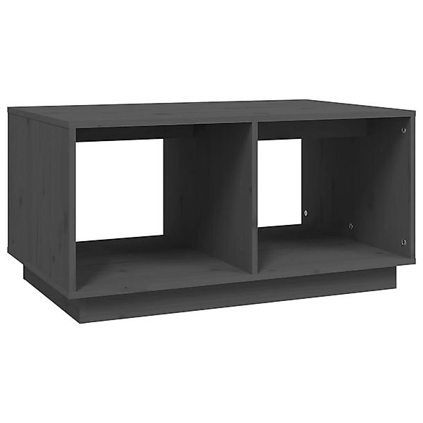 vidaXL Couchtisch Grau 80x50x40 cm Massivholz Kiefer Modell 3 günstig online kaufen