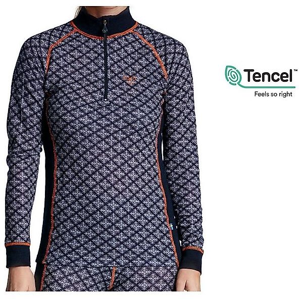 Termozeta Langarmshirt Tencel - wärmendes Damen Tencel Jaquard 2.0 ZIP Long günstig online kaufen