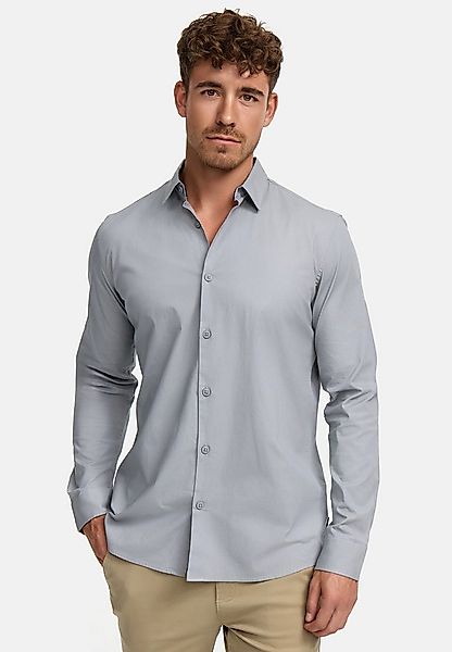 Indicode Langarmhemd Herren INKamby Herrenhemd Langarm mit einem Kentkragen günstig online kaufen