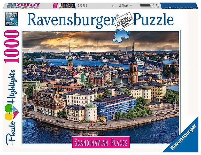 Ravensburger Puzzle 1000 Teile Ravensburger Puzzle Stockholm, Schweden 1674 günstig online kaufen