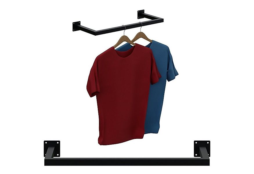 HAGO Kleiderstange Garderobenstange Kleiderstange Garderobe Halter Kleiders günstig online kaufen