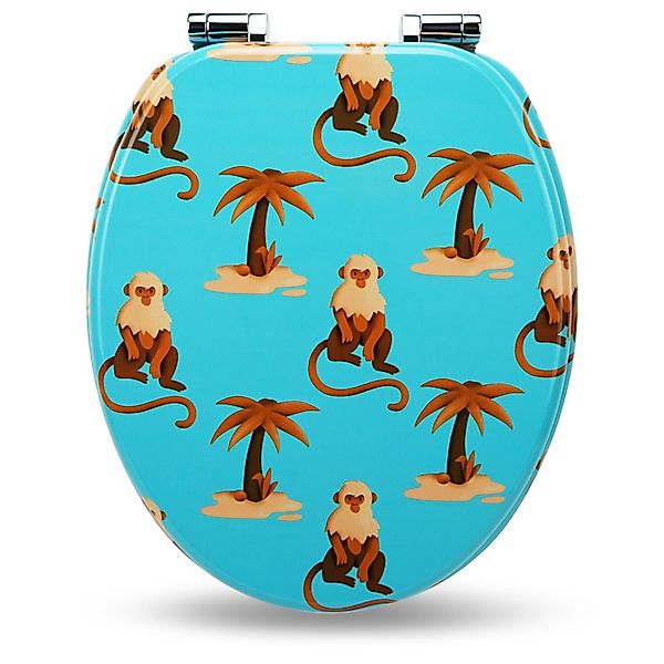 Sanfino WC-Sitz "Monkey Island“ Premium Toilettendeckel günstig online kaufen