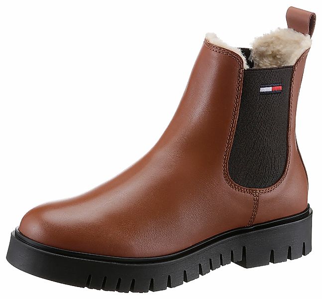 Tommy Jeans Winterboots "WARMLINED CHELSEA BOOT", Blockabsatz, Plateau, Bus günstig online kaufen