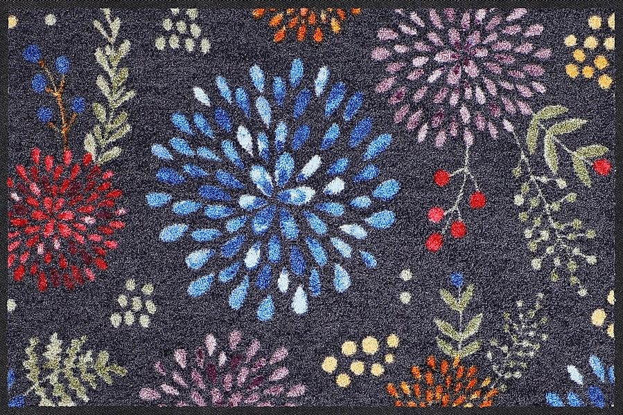 Salonloewe Fußmatte Fußmatte "Blumenregen", eckig, Höhe: 7 mm, gemustert günstig online kaufen