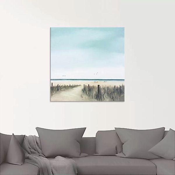 Artland Glasbild "Sonniger Morgen II", Strand, (1 St.), in verschiedenen Gr günstig online kaufen