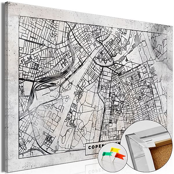 Korkbild - Copenhagen Plan [cork Map] günstig online kaufen
