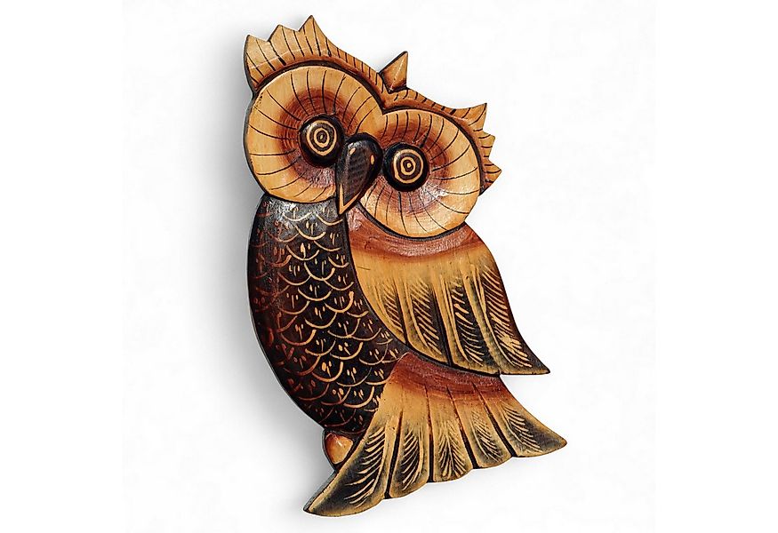 Wogeka Wanddekoobjekt Wand-Relief Eule zum aufhängen Wanddeko günstig online kaufen