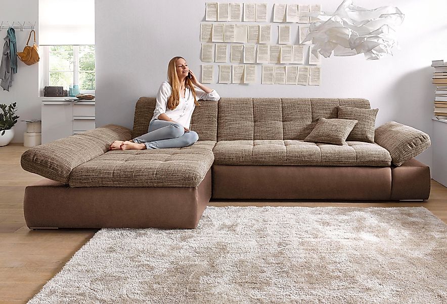 DOMO collection Ecksofa »Moric, L-Form, XXL-Sofa - Breite 300cm«, wahlweise günstig online kaufen