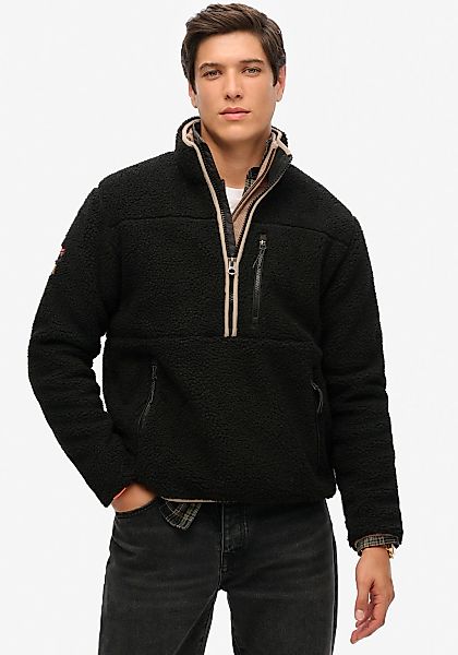 Superdry Fleecepullover "OUTDOOR FLEECE HALF ZIP", mit Stehkragen und kurze günstig online kaufen
