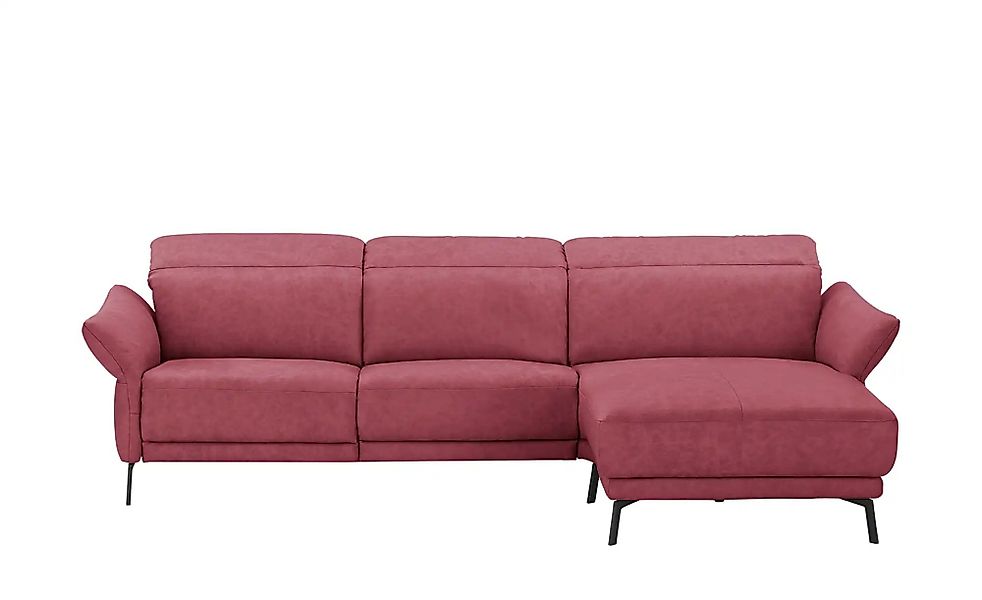 Wohnwert Ecksofa Leder Bellana ¦ rot ¦ Maße (cm): B: 285 H: 101 T: 161.0 Po günstig online kaufen