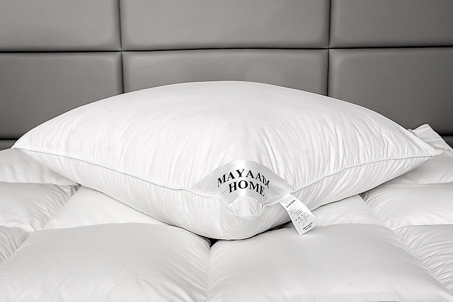 Kopfkissen HS10 Kopfkissen 80x80 cm 1500 Gramm Daunenkissen Kissen HS10 50% günstig online kaufen