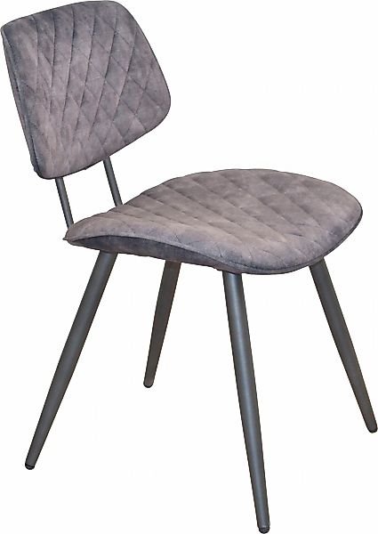 INOSIGN Polsterstuhl, (Set), 1 St., Samtstruktur, Gestell aus Stahlrohr, Si günstig online kaufen