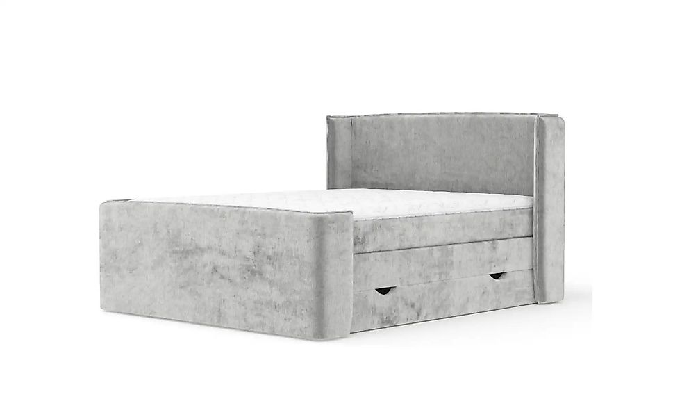 Boxspringbett mit Stauraum   ¦ grau ¦ Maße (cm): B: 198 H: 117 Betten > Kom günstig online kaufen