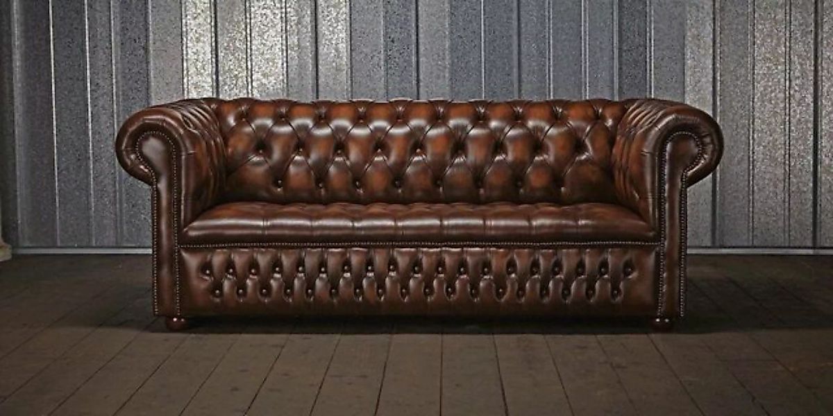 JVmoebel Chesterfield-Sofa Chesterfield Couch Polster Sofa Klassischer 3 Si günstig online kaufen