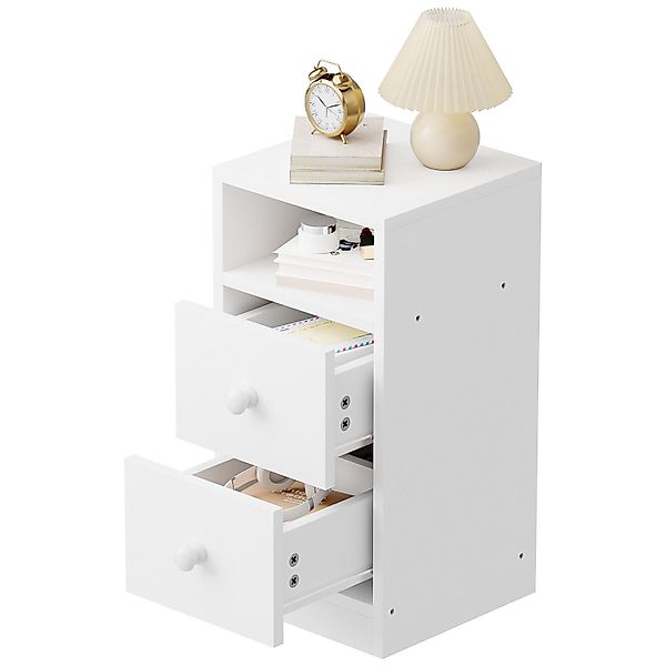 VINGLI Nachttisch weiß – 1er/2er Set, günstig online kaufen