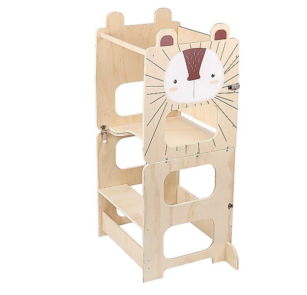 JEOBEST Stehhilfe Kleinkindturm, Lernturm, Stehturm, 3-in-1-Küchenhocker, ( günstig online kaufen