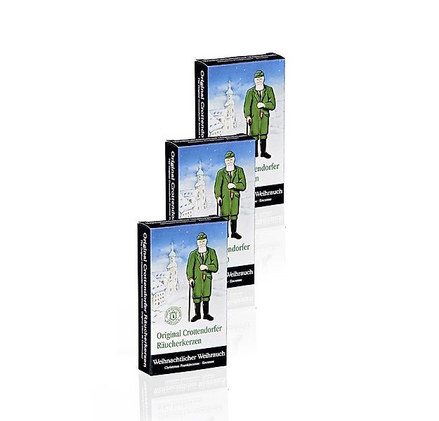 Crottendorfer Duftkerze 3er Set Weihnachtlicher Weihrauch, Räucherkerzen Gr günstig online kaufen