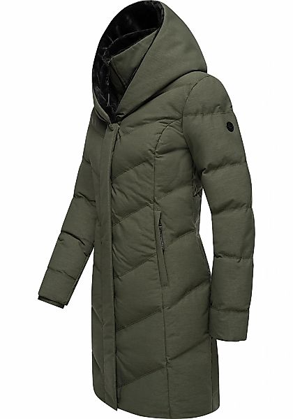 Ragwear Steppmantel "Natalka Cosy" Damen Wintermantel mit flauschigem Kunst günstig online kaufen