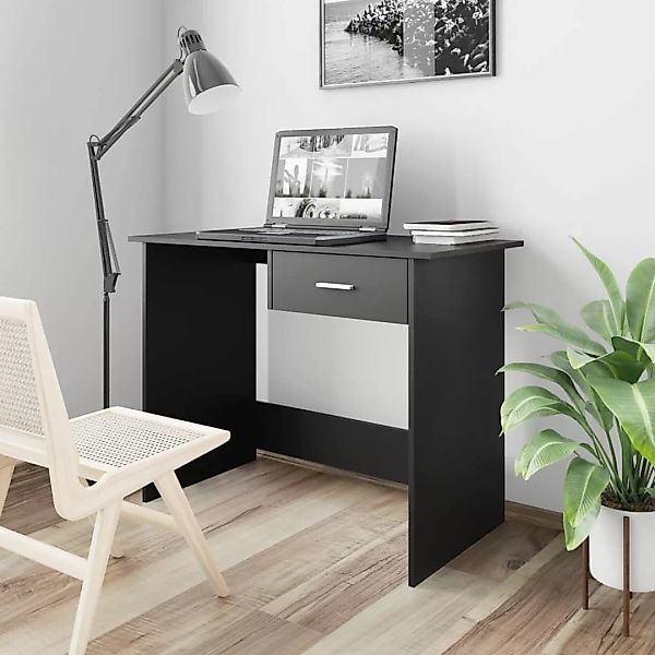 Schreibtisch Schwarz 100×50×76 Cm Spanplatte günstig online kaufen
