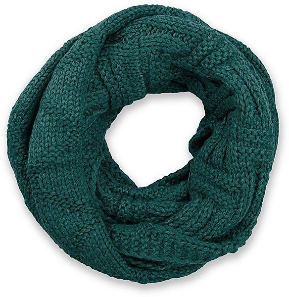 styleBREAKER Strickschal Strick Loop mit Gitter und Rippenmuster, (1-St) günstig online kaufen