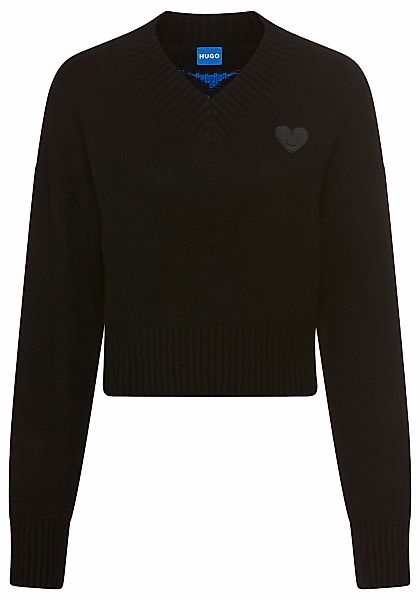 HUGO Blue Strickpullover "Scutie" Relaxed Fit, in Cropped-Länge günstig online kaufen