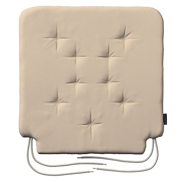 Stuhlkissen Christoph mit Bindeschnur, creme-beige, 42 x 41 x 3,5 cm, Livin günstig online kaufen