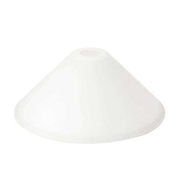 Orion Lightstyle Glas Lampenschirm E27  Ø 300 mm Opal Weiß günstig online kaufen