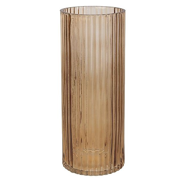MICA Dekovase Vase rund mit Rillen - ca. 25 cm günstig online kaufen