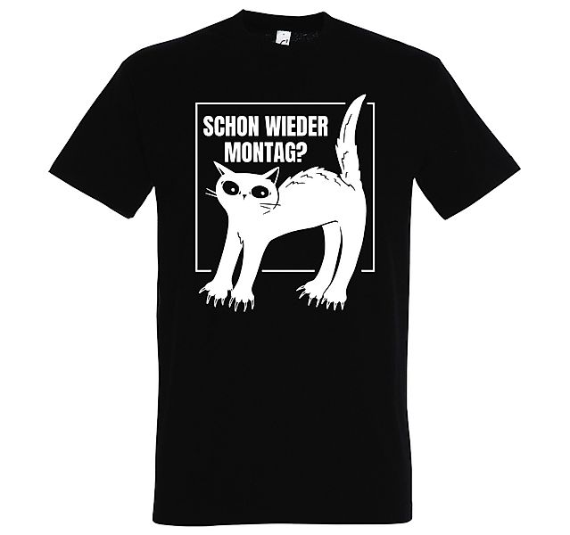 Youth Designz Print-Shirt Montags Katze Herren günstig online kaufen
