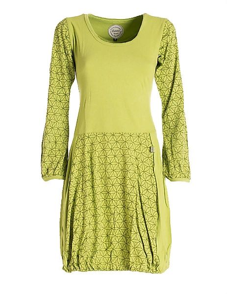 Vishes Ballonkleid Langarm Damen-Keid Ballon-Kleid Shirt-Kleid günstig online kaufen