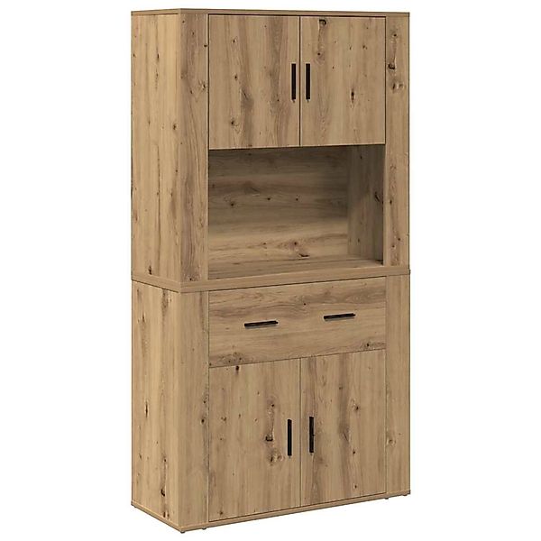 vidaXL Highboard Artisan-Eiche 80 x 33 x 150 cm Holzwerkstoff 3334341 günstig online kaufen