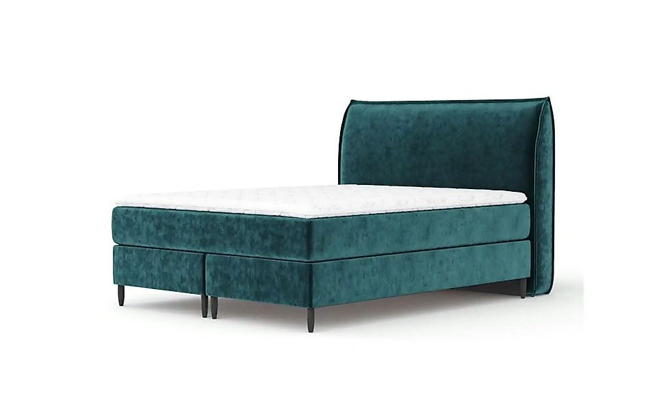 Boxspringbett   ¦ türkis/petrol ¦ Maße (cm): B: 211 H: 125 Betten > Komfort günstig online kaufen