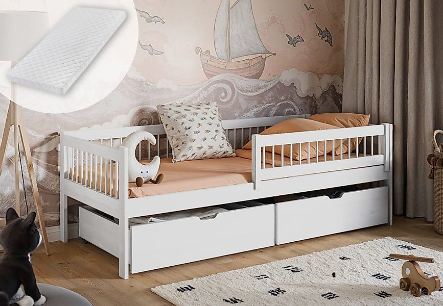 Kids Collective Kinderbett mit Schubladen 90x200cm günstig online kaufen