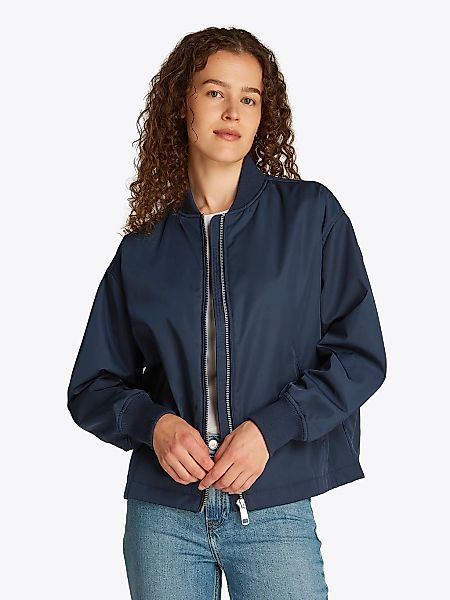Tommy Hilfiger Bomberjacke "CASUAL NYLON BOMBER JACKET", mit Markenlabel, i günstig online kaufen