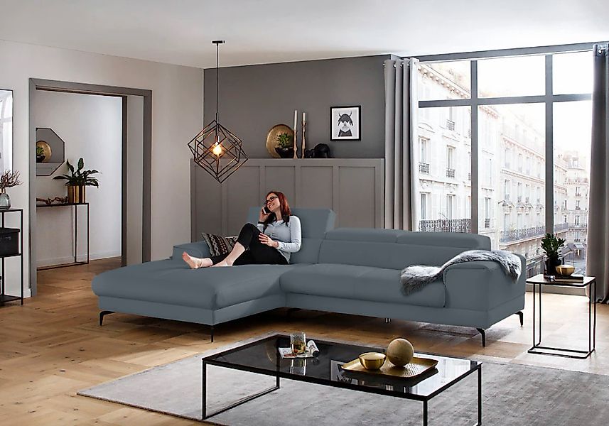 W.SCHILLIG Ecksofa "piedroo, Designsofa mit tollem Sitzkomfort, L-Form" Kop günstig online kaufen