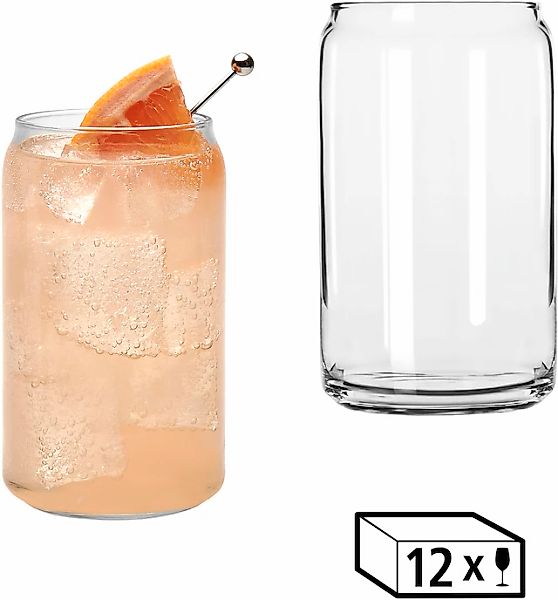 LIBBEY Gläser-Set »Can Glas -GLASS CANS-, 473 ml, Ø 7,5 cm, H: 13,5 cm, 12e günstig online kaufen