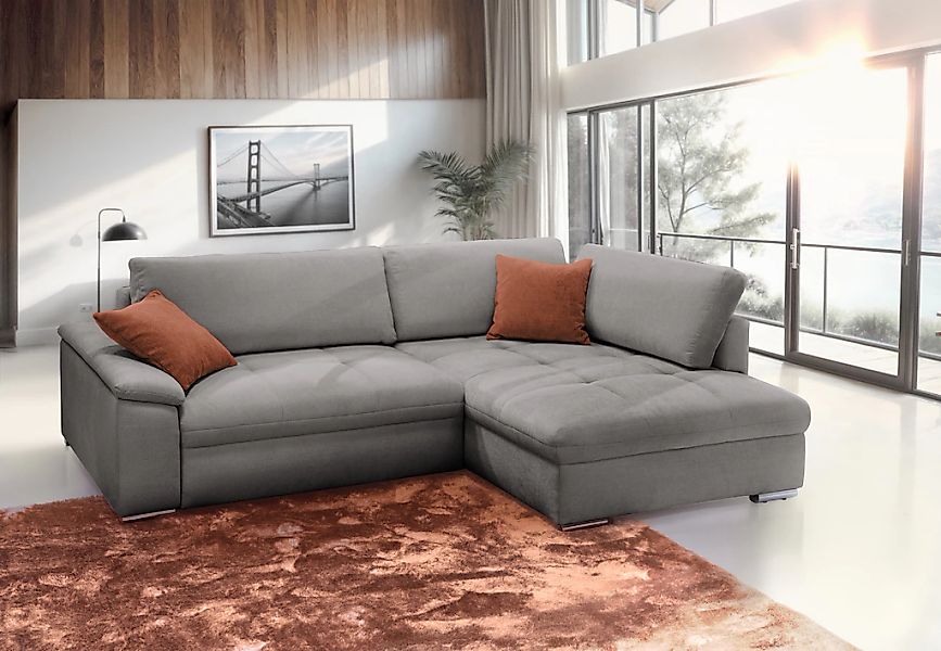 exxpo - sofa fashion Ecksofa "Casa Grande inkl. Bettfunktion & Bettkasten, günstig online kaufen