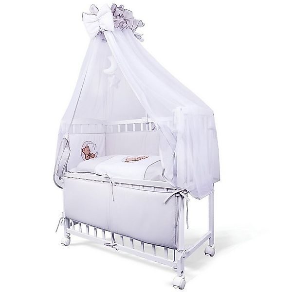 Babyhafen Beistellbett Babybettchen 90x40 mit Rollen günstig online kaufen