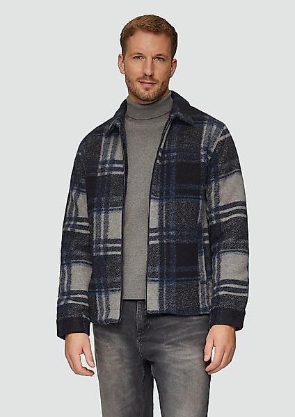 s.Oliver Allwetterjacke Karierte Hemdjacke aus Wollmix günstig online kaufen