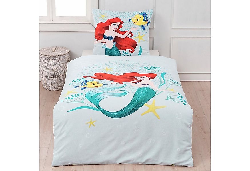 MTOnlinehandel Kinderbettwäsche Disney Arielle Meerjungfrau, Flanell, Biber günstig online kaufen