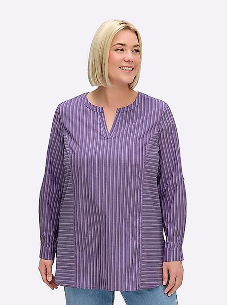 Sheego Klassische Bluse Tunika Langarm günstig online kaufen