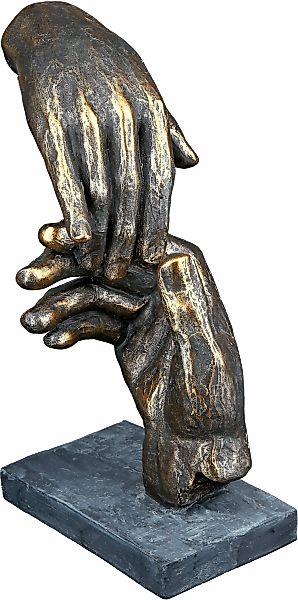 Casablanca by Gilde Dekofigur "Skulptur Two hands, bronzefarben", braun günstig online kaufen