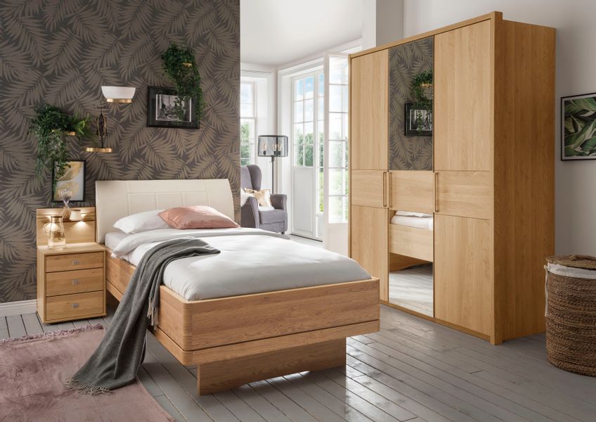 WIEMANN Nachtkonsole "Kiruna, Eiche teilmassiv, Made in Germany, mit Soft-C günstig online kaufen